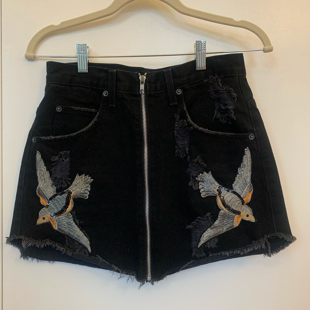 CARMAR Beatrice Denim Skirt